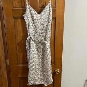 Abercrombie & Fitch Black and White Patterned Midi Dress